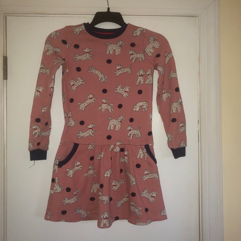 Mini boden poodle sweatshirt dress girls 10 11